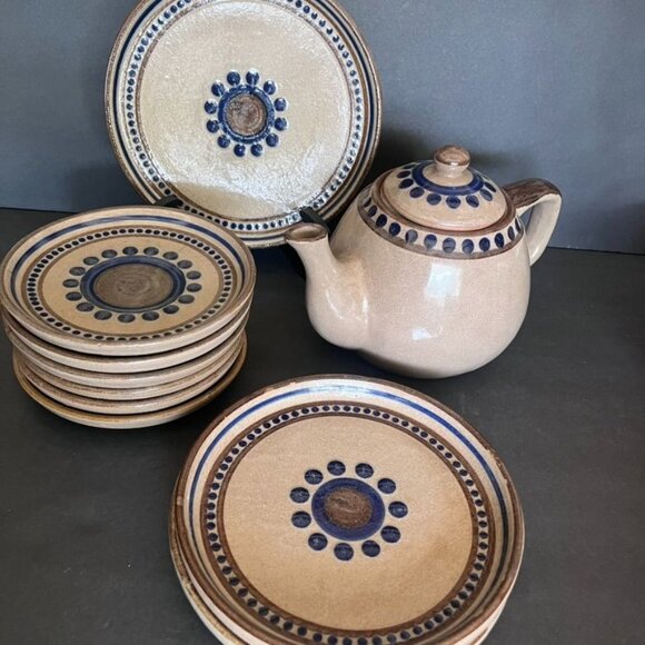 Vintage Mexican Acambaro 1 1/2 qt Handcrafted Ceramic Teapot Decor Piece READ - Picture 3 of 8